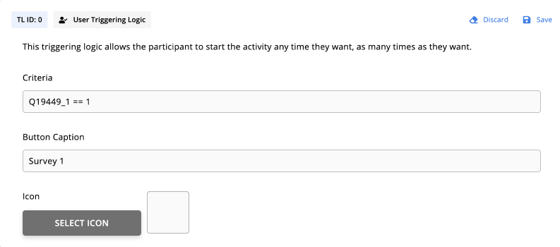 First Survey for Experience Sampling