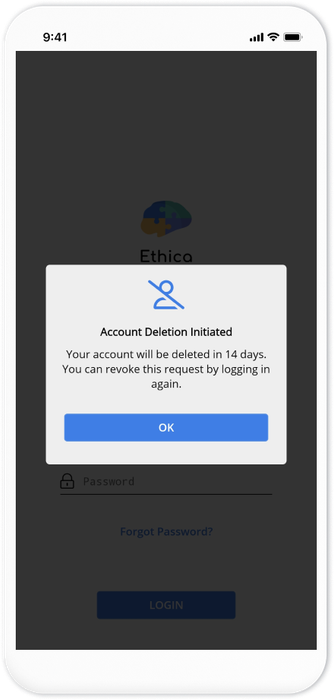 Account Deletion Initiated