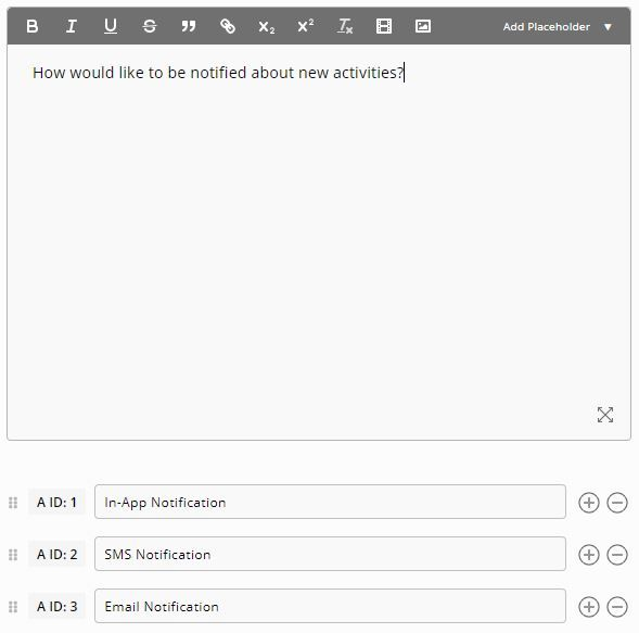 Baseline Survey - First Question