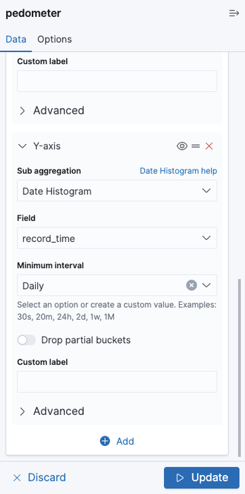 Kibana Heatmap Visualization Options