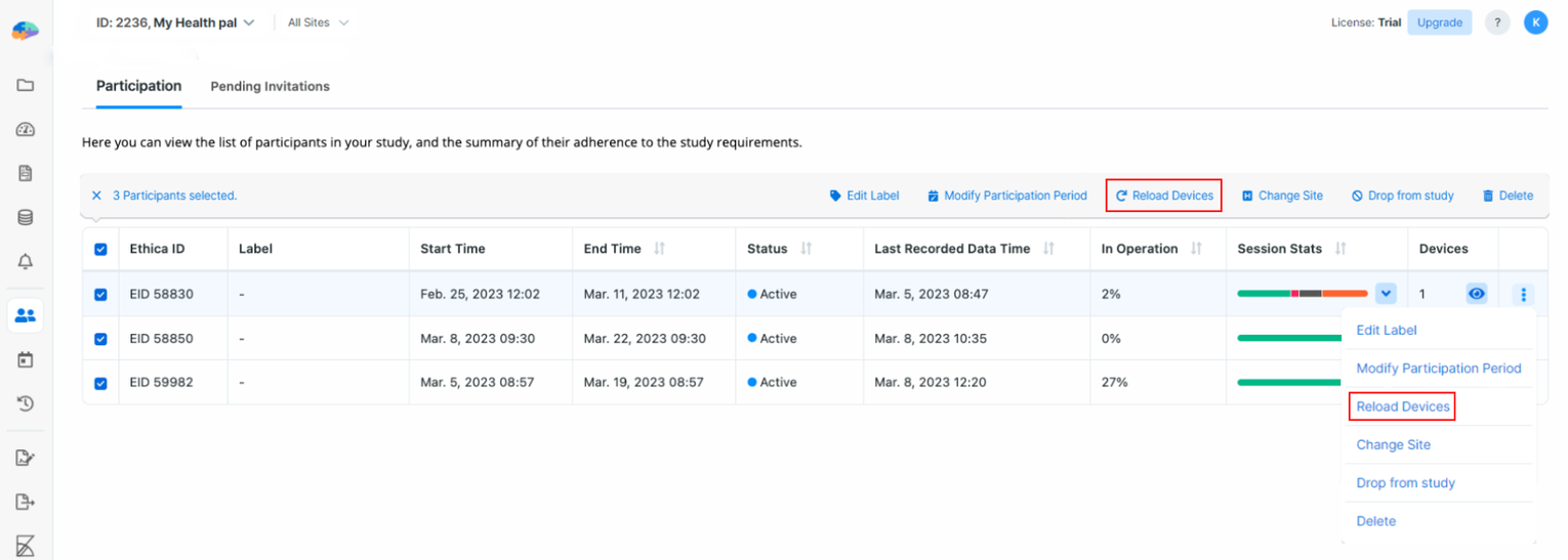 Reload Devices as a Researcher