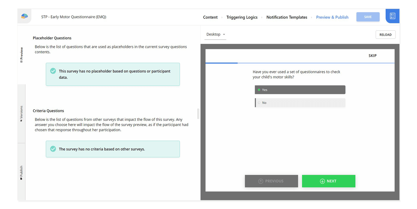 The Radio Button layout for a Single Answer question